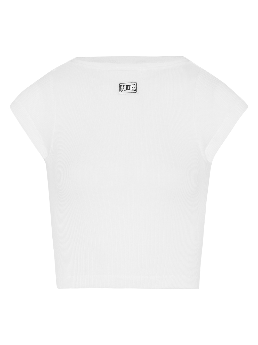 crop baby tee donna bianca - JEAN PAUL GAULTIER - d — 2